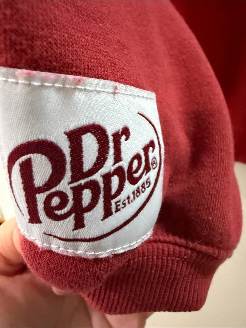 Men's Red Logo Crewneck Sweatshirt Dr Pepper